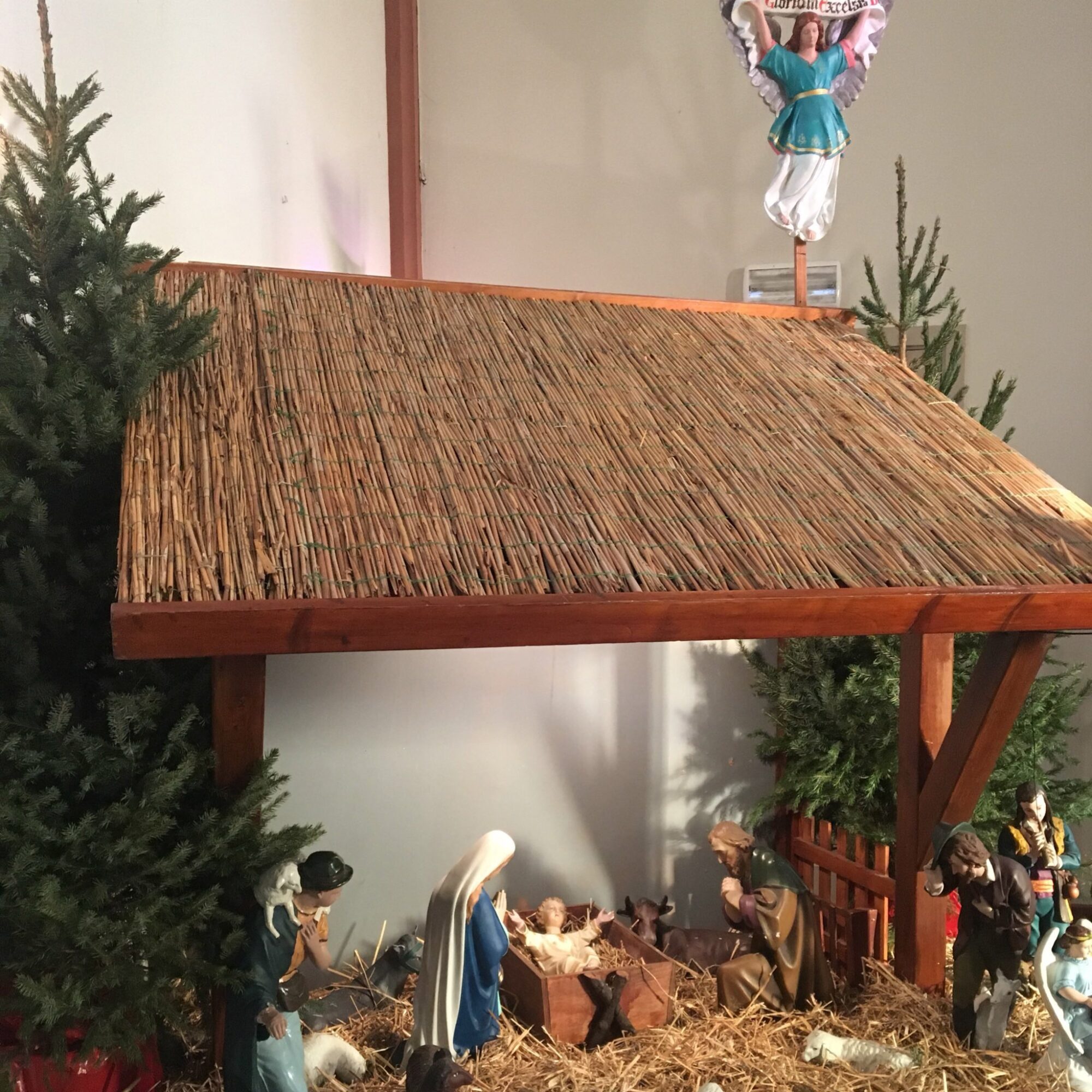 Kerststal in onze kerk