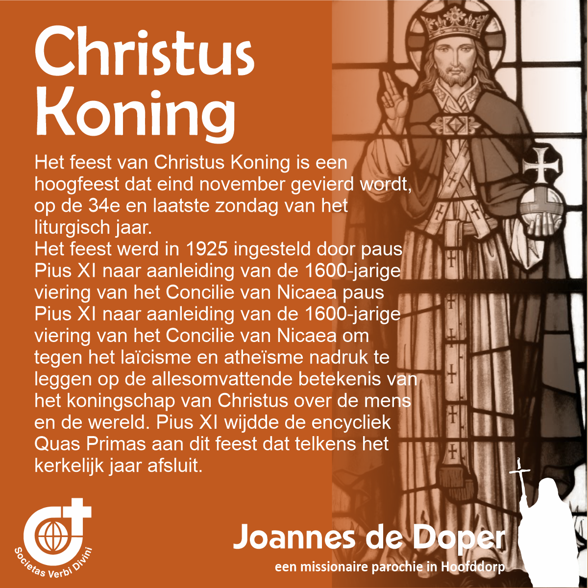 Overweging Christus Koning 2021 - R.K. Joannes De Doper Parochie